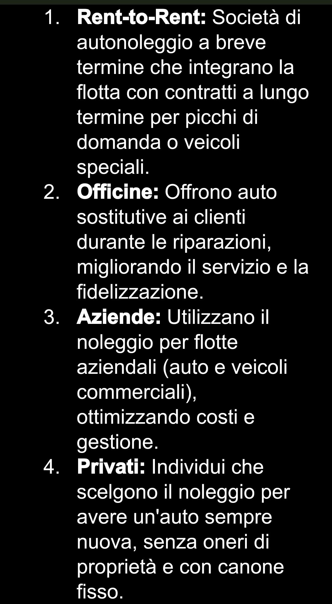 TIPOLOGIA DI CLIENTI