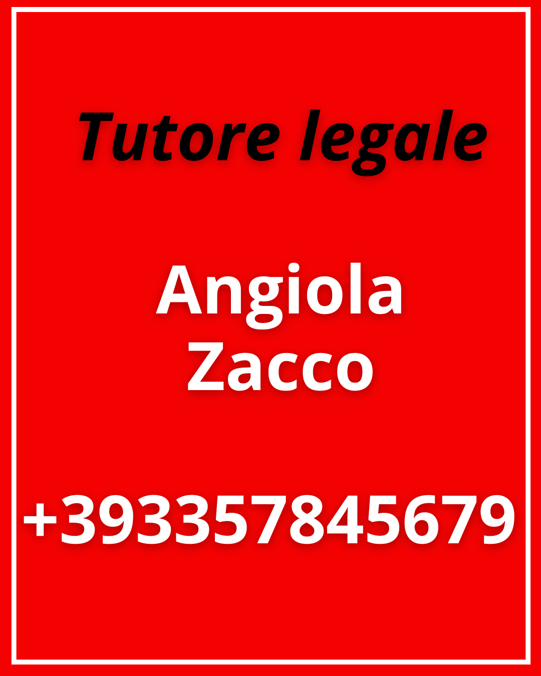 Angiola Zacco tutore