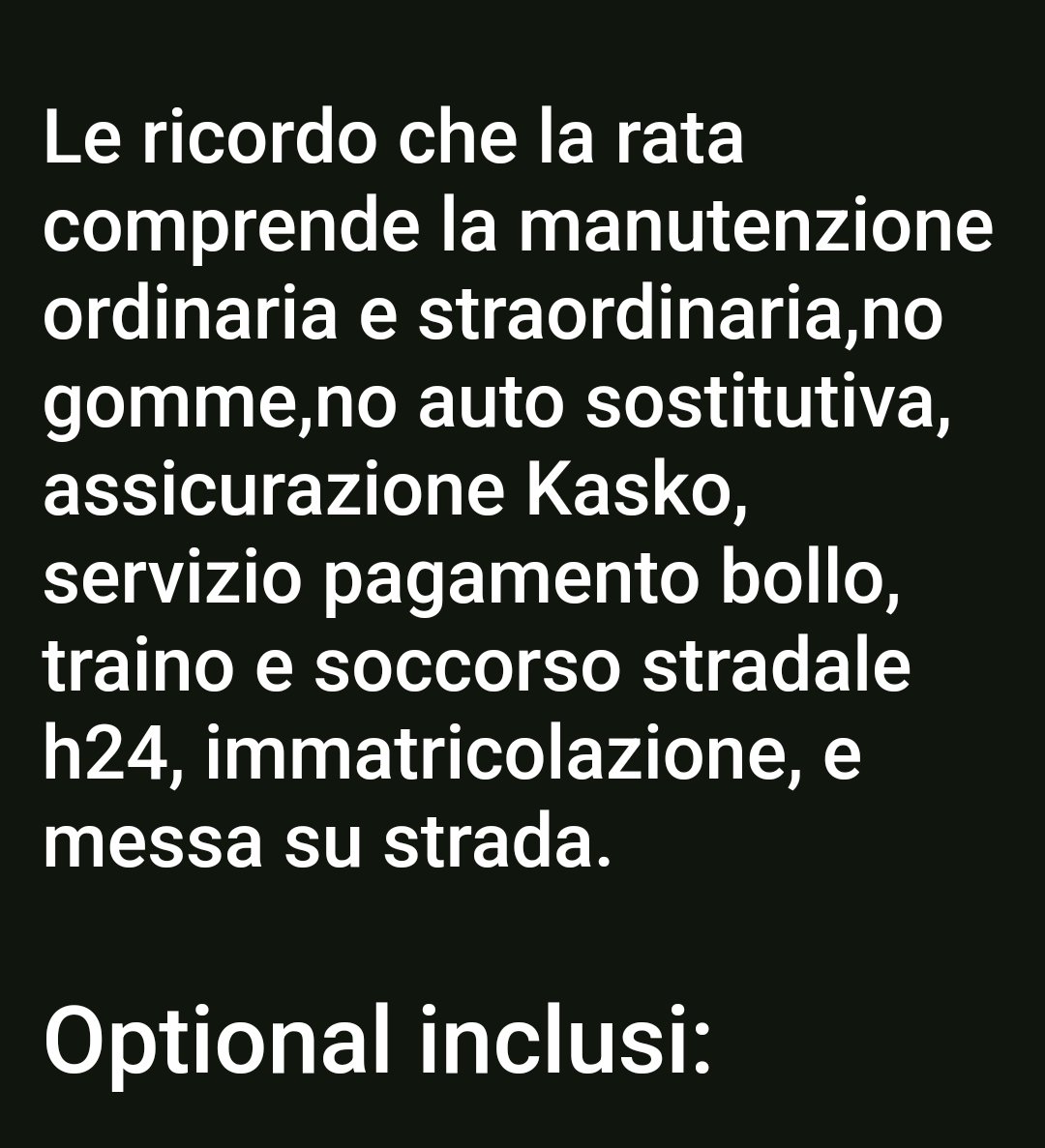 Cosa INCLUDE E OPTIONAL