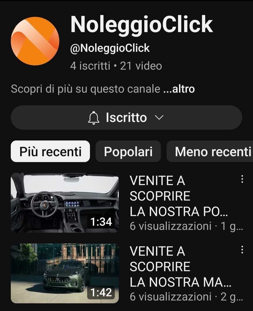 Canale YouTube