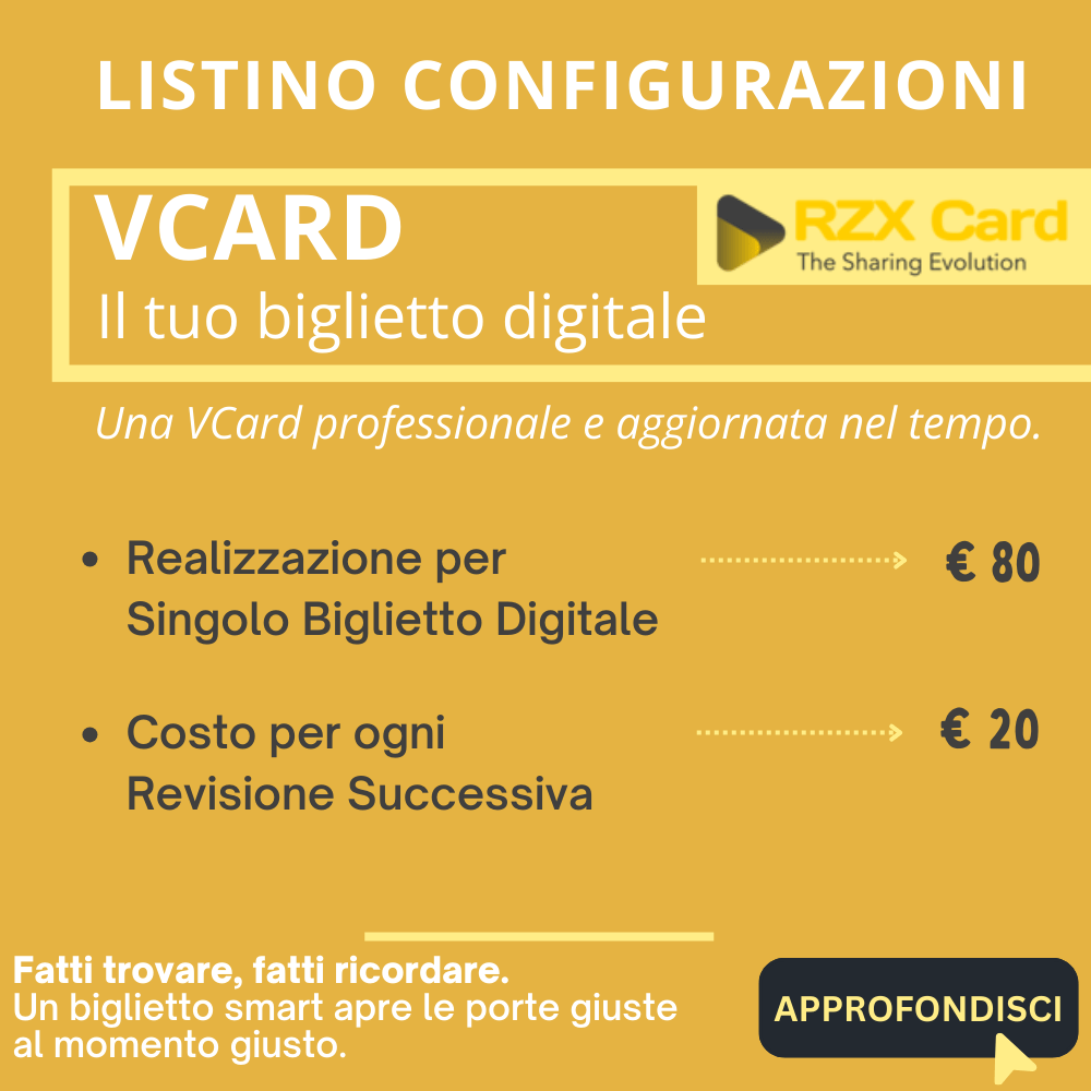 RZX Card Biglietto da visita