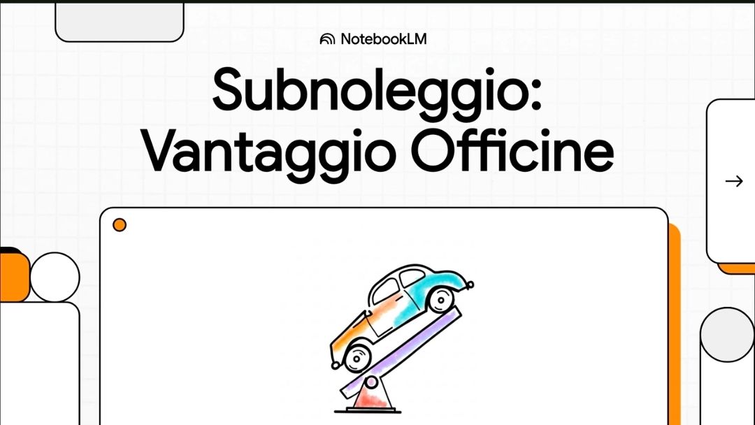 OFFICINE SUB NOLEGGIO O AUTO DI CORTESIA