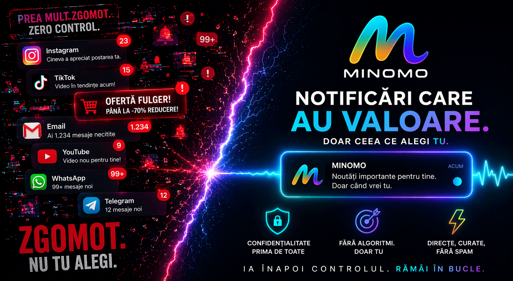 Notificarea pe care nici MINOMO nu o poate citi