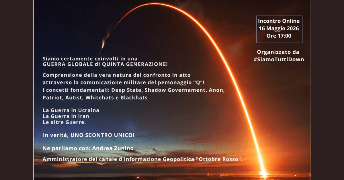 Guerra di Quinta Generazione: Comprendere il Conflitto Globale | Evento Online
