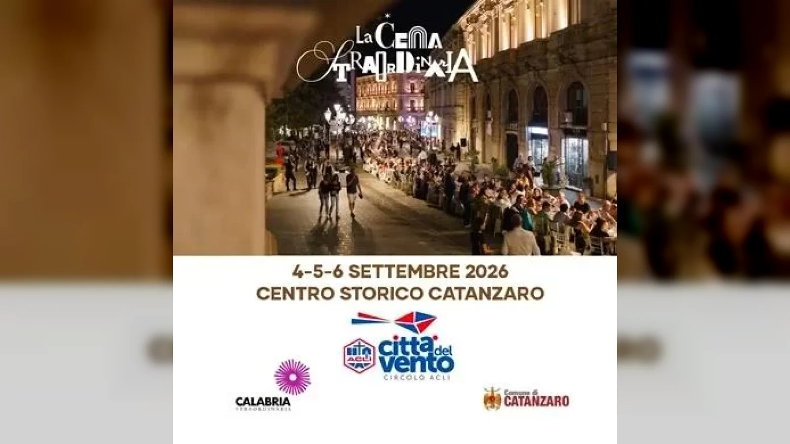 “La Cena Straordinaria” - I percorsi del gusto