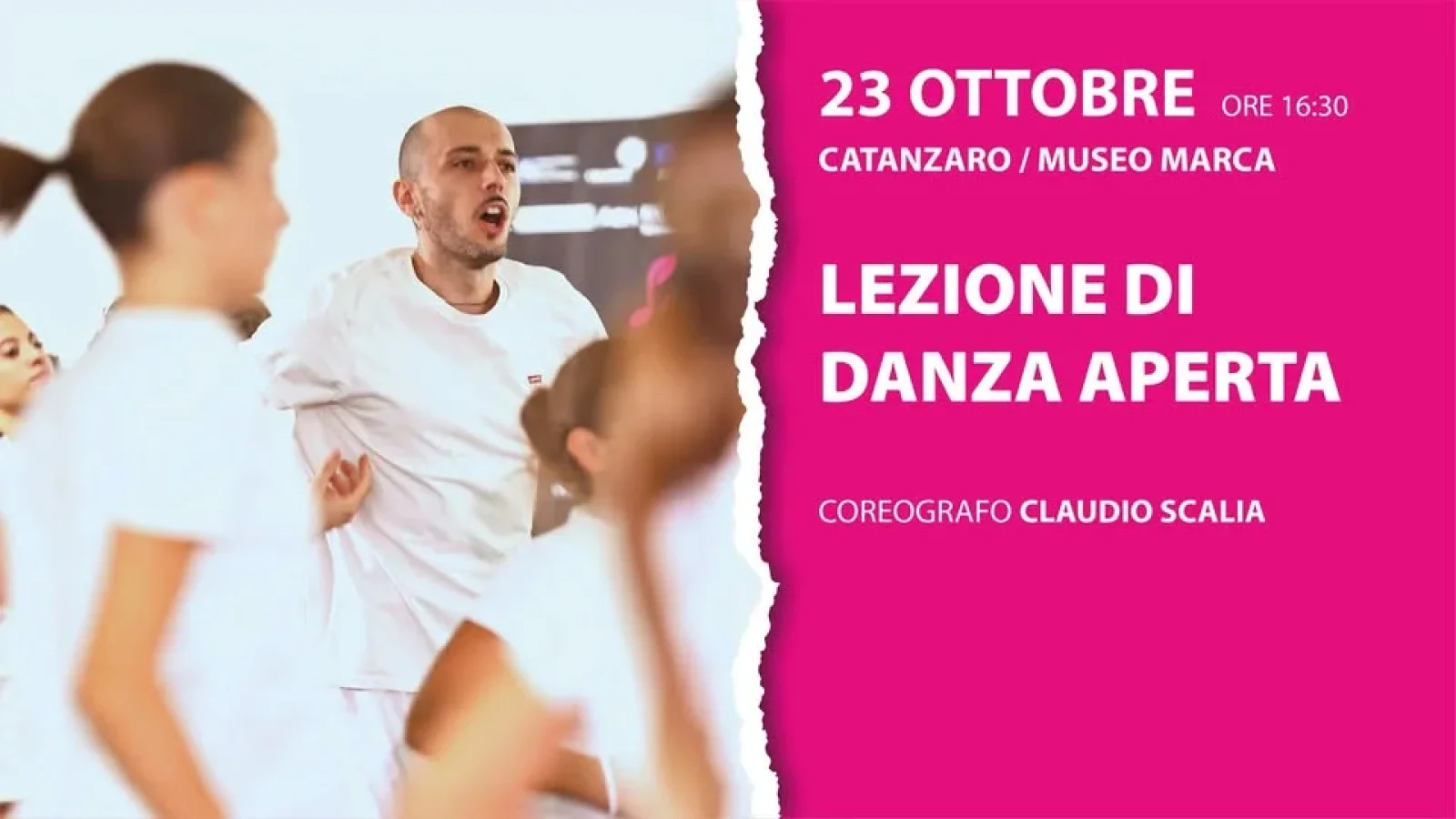 LEZIONE DI DANZA APERTA COREOGRAFO: CLAUDIO SCALIA