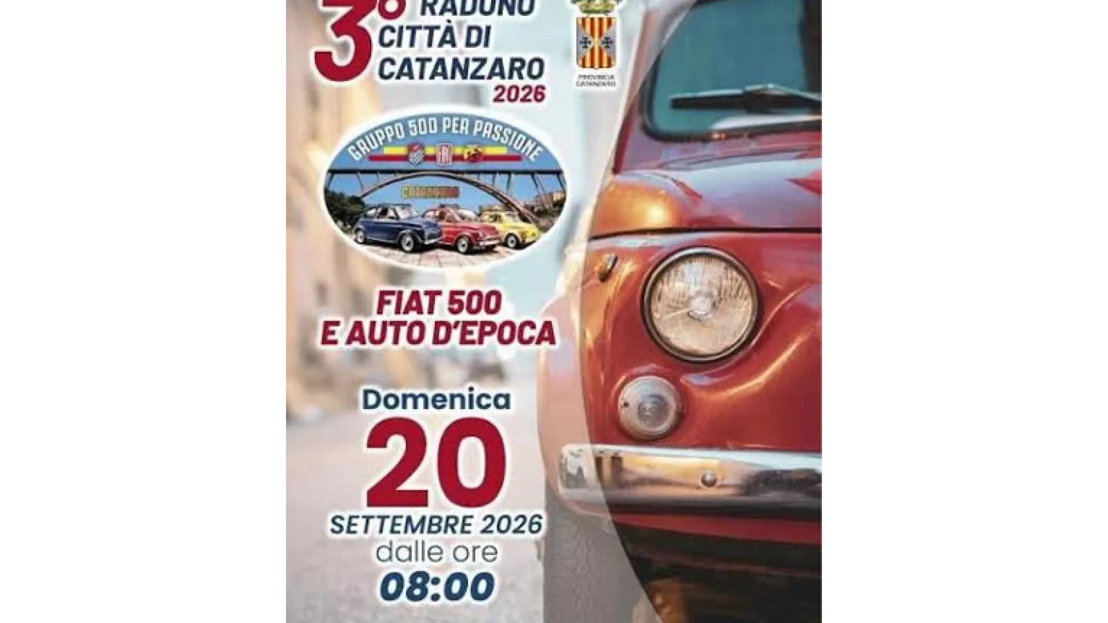 Terzo raduno di Fiat 500 e auto d’epoca