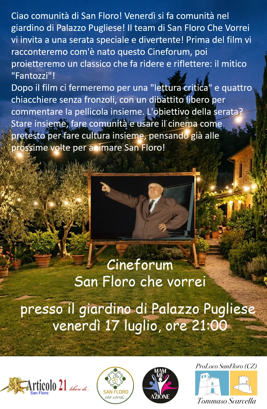 Cineforum all'aperto!