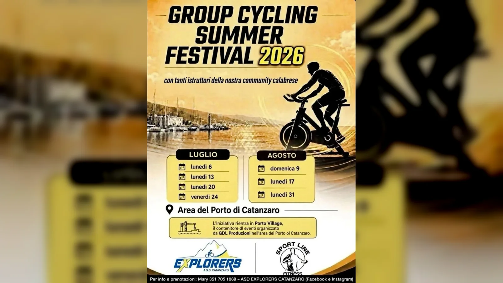 Group Cycling Summer Festival 2026, un calendario di appuntamenti dedicati allo sport, al movimento e all’energia dell’estate.  