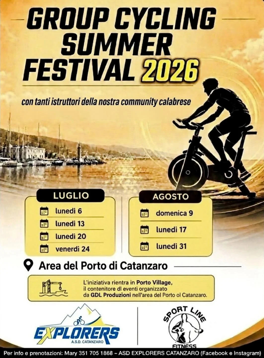 Group Cycling Summer Festival 2026, un calendario di appuntamenti dedicati allo sport, al movimento e all’energia dell’estate.