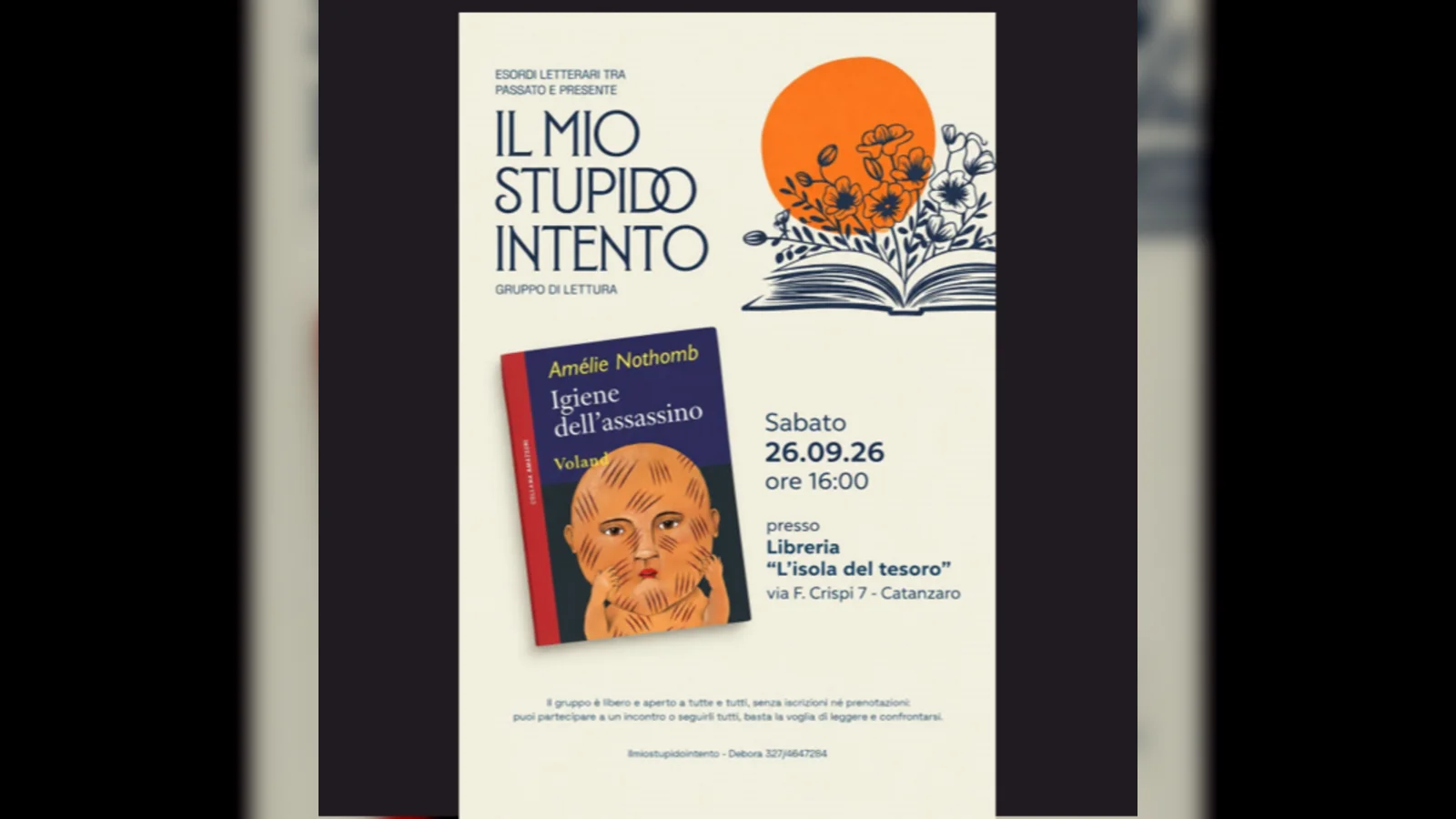 Presentazione del libro "Igiene dell'assassino" di Amélie Nothomb