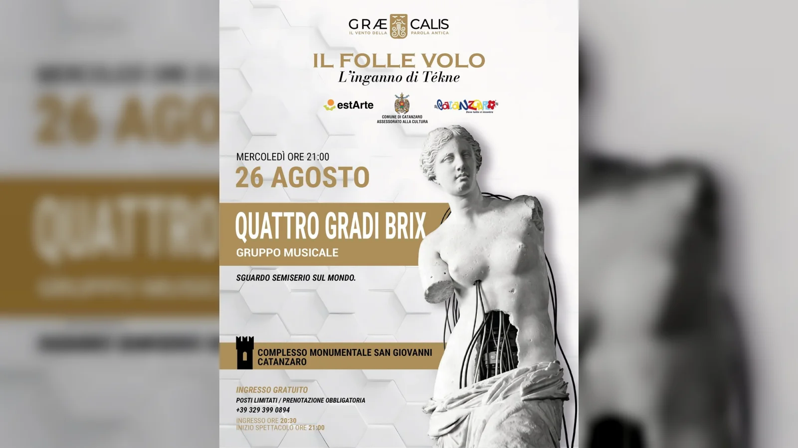 QUATTRO GRADI BRIX IN CONCERTO -  SGUARDO SEMISERIO SUL MONDO
