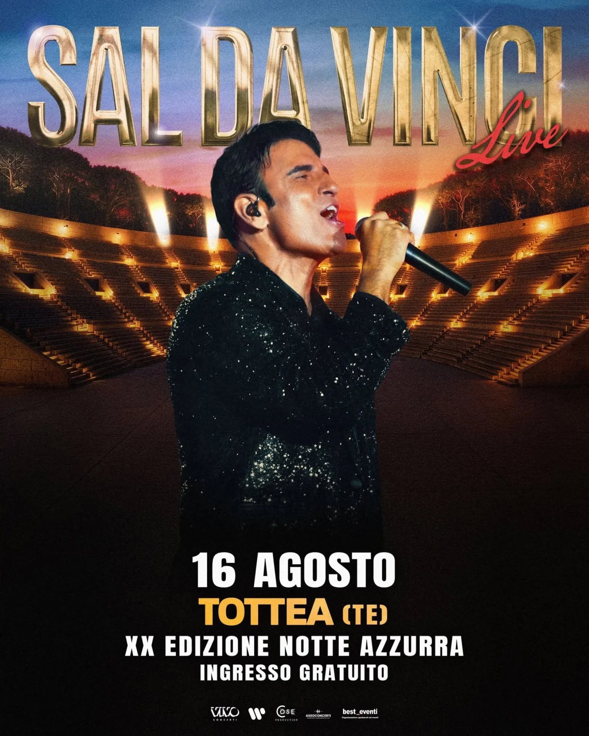 Notte Azzurra XX Edizione, Sal Da Vinci in Concerto