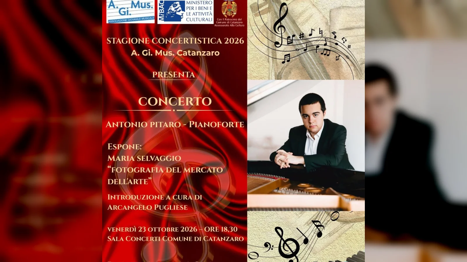CONCERTO DI ANTONIO PITARO – PIANOFORTE