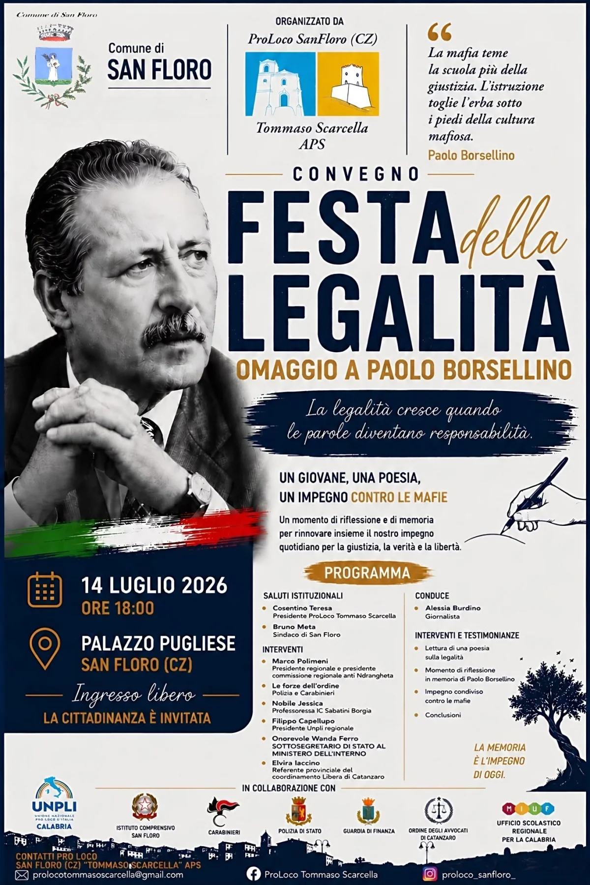 Festa della legalità - Omaggio a Paolo Borsellino