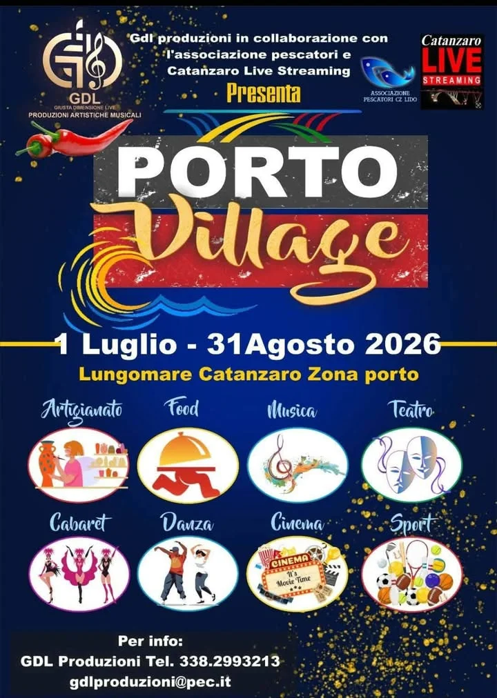 Artigianato - Food - Musica - Teatro - Cabaret - Cinema - Sport