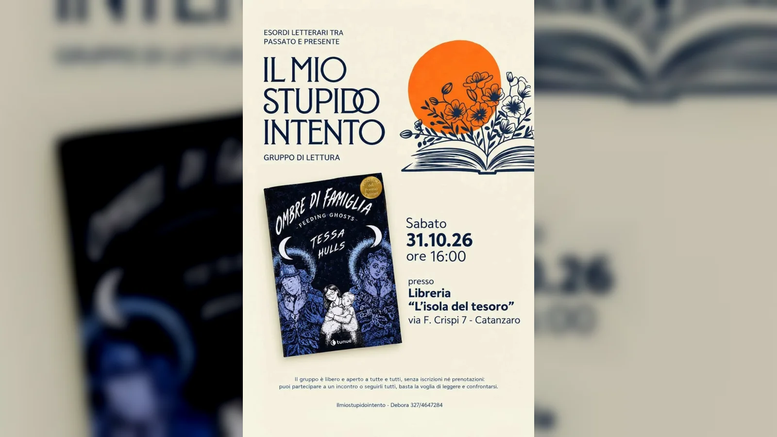 Incontro del gruppo di lettura "Ilmiostupidointento" - "OMBRE DI FAMIGLIA" di Tessa Hulls