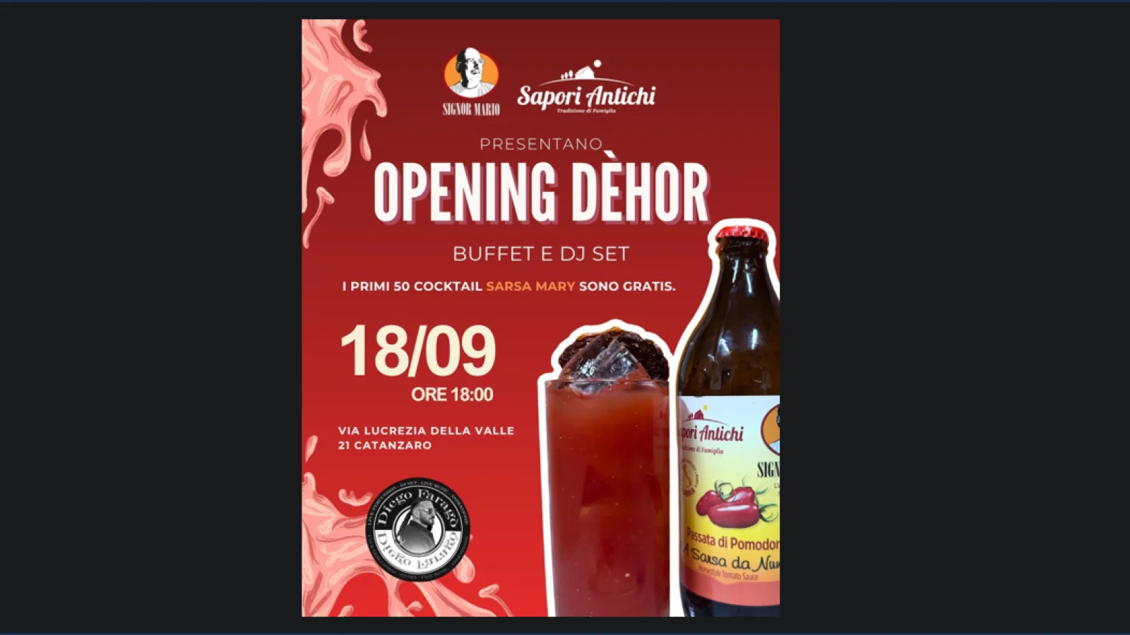 Opening Dèhor da "Signor Mario"  - Buffet & Dj Set