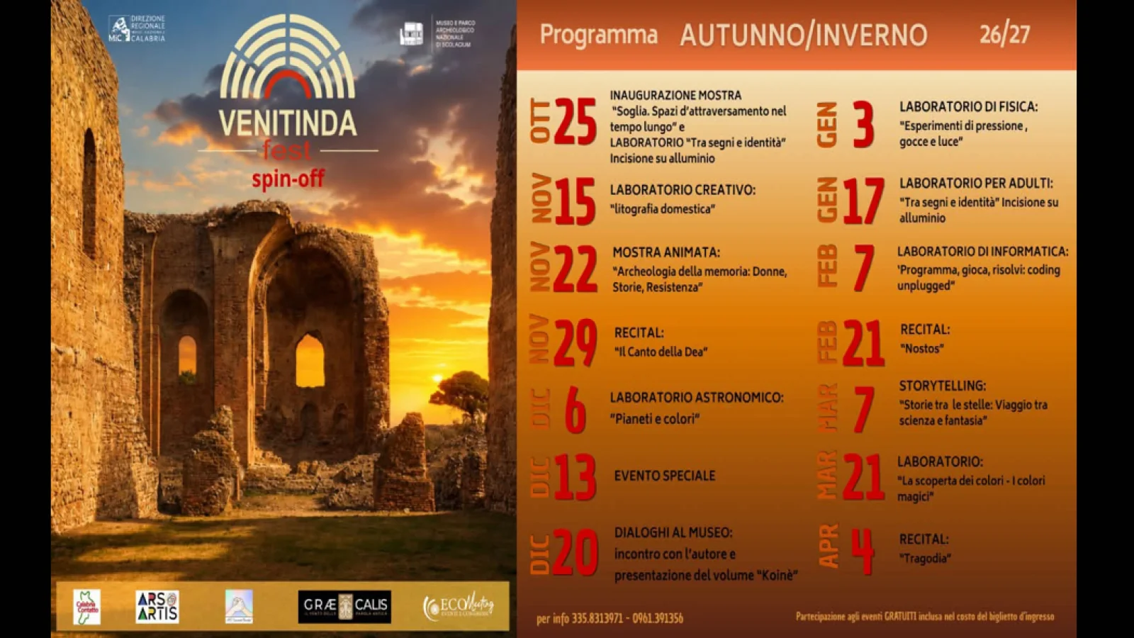 VENITINDA FEST AUT/INV 26/27 - EVENTO SPECIALE