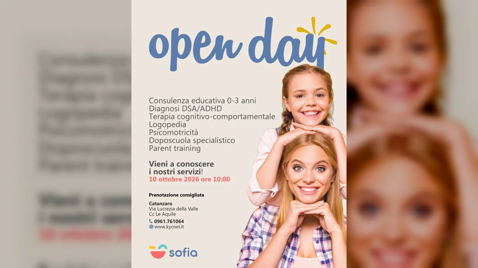Il primo Open Day al Centro Sofia