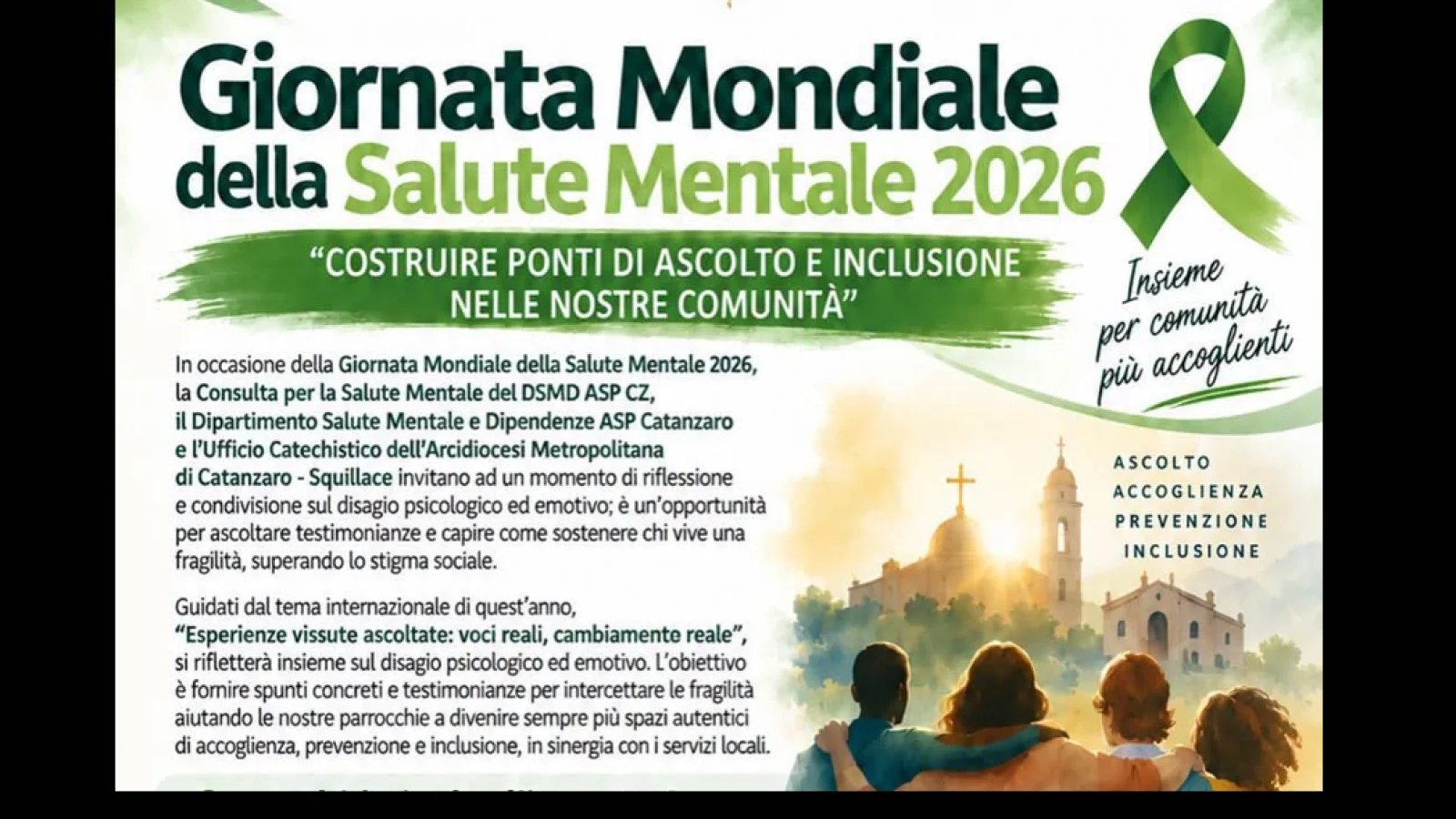 Giornata mondiale della salute mentale 2026